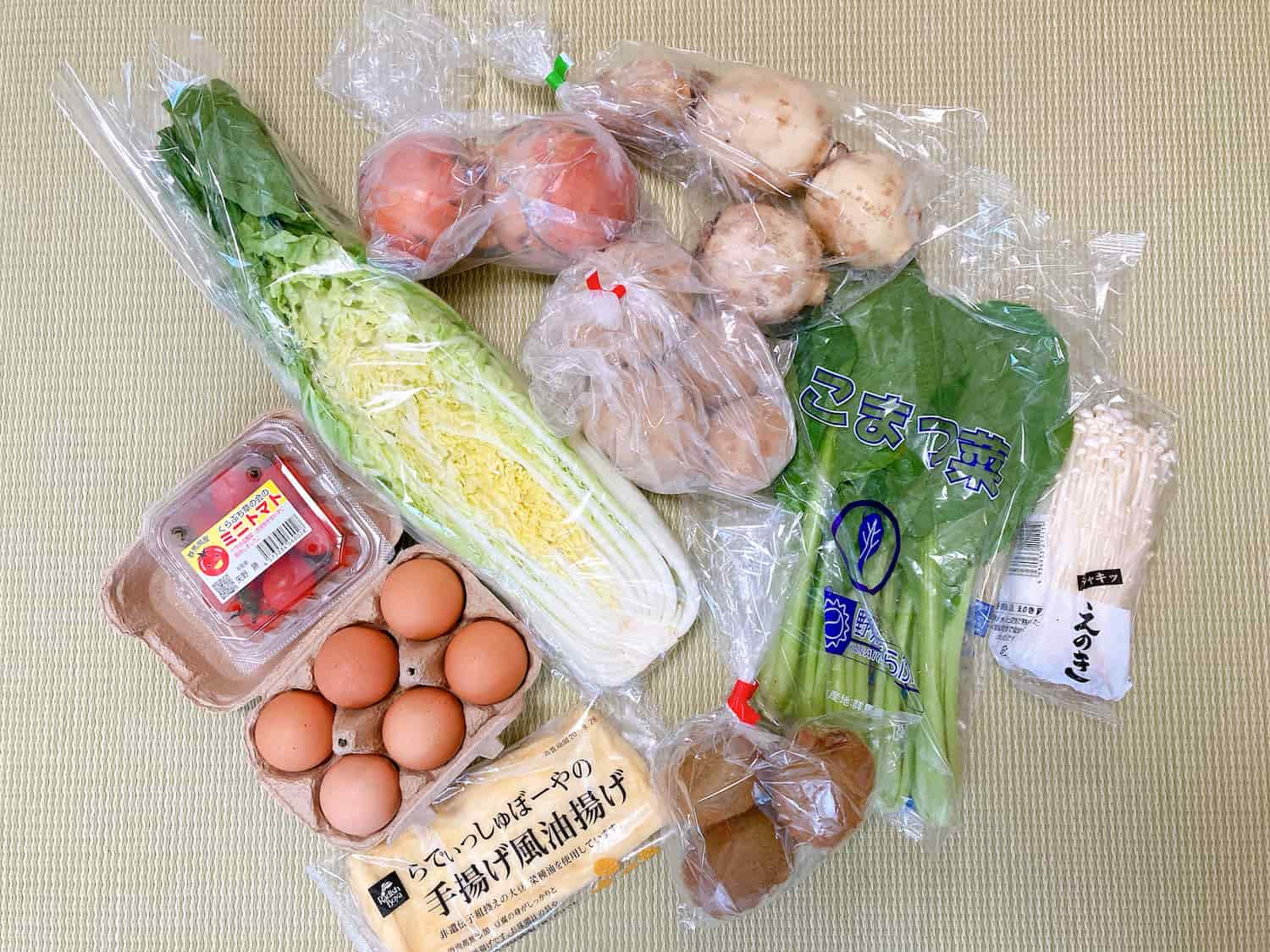 らでぃっしゅぼーやのお試しセットの野菜